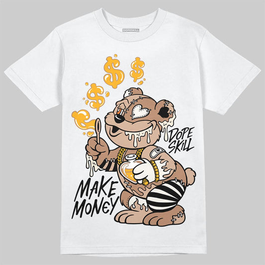 Jordan 4 Retro Cozy Girl DopeSkill T-Shirt Make Money Graphic Streetwear - White