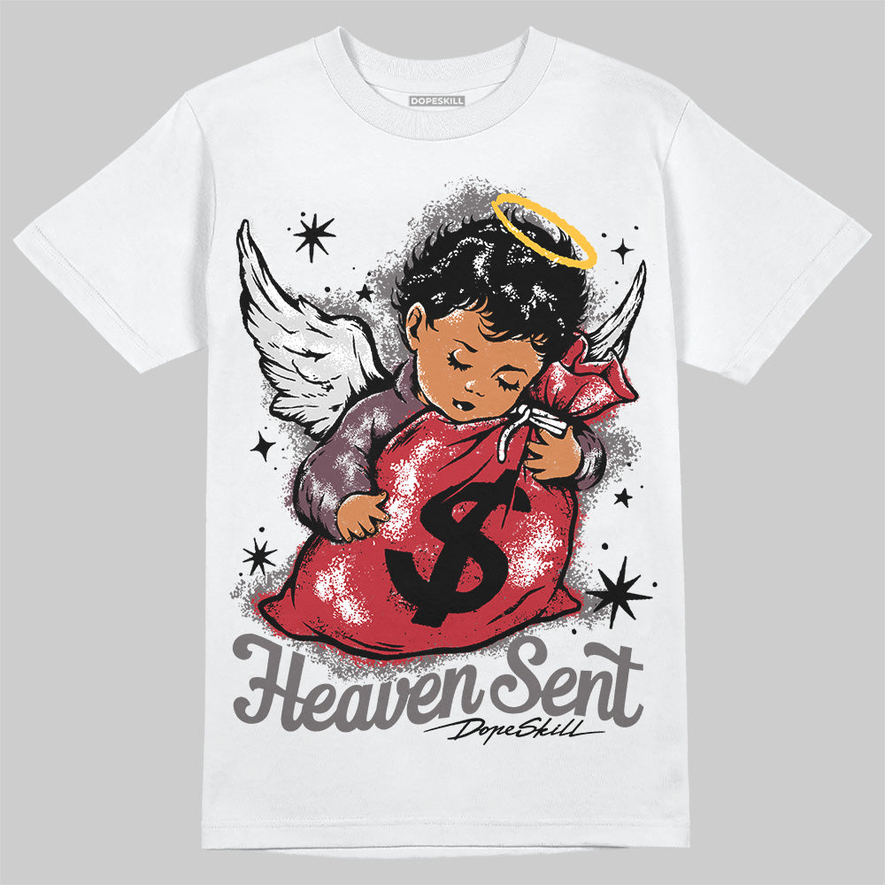 New Balance 1906R Silver Classic Crimson DopeSkill T-Shirt Heaven Sent Graphic Streetwear - White