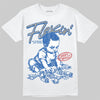 Jordan 3 "True Blue" DopeSkill T-Shirt Flexin' Graphic Streetwear - White