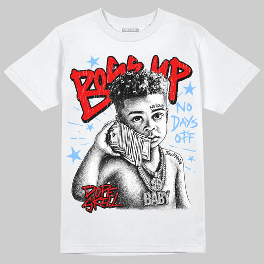 Jordan 11 Cherry DopeSkill T-Shirt Boss Up Graphic Streetwear - White