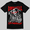 Jordan 11 Cherry DopeSkill T-Shirt Go Fund Your Self Graphic Streetwear - Black