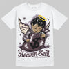 A Ma Maniére x Air Jordan 3 "Burgundy Crush" DopeSkill T-Shirt Heaven Sent Graphic Streetwear - White