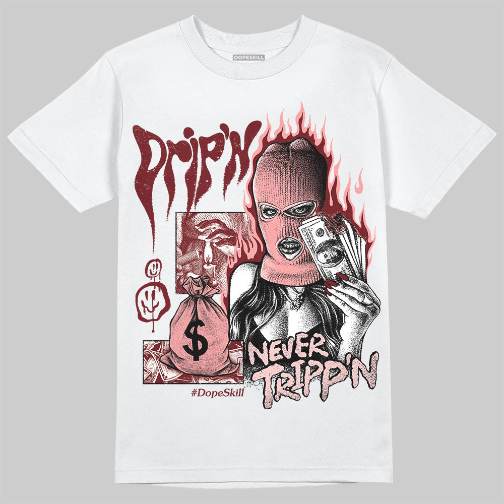 Jordan 3 Retro Valentine's Day Treat Yourself (2025) DopeSkill T-Shirt Drip'n Never Tripp'n Graphic Streetwear - White