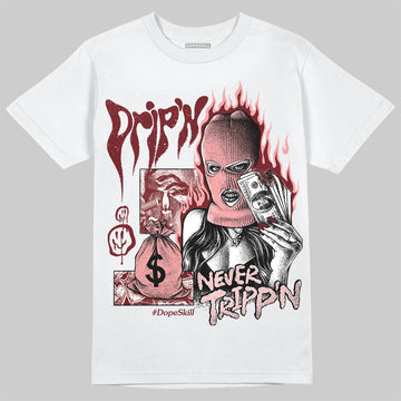 Jordan 3 Retro Valentine's Day Treat Yourself (2025) DopeSkill T-Shirt Drip'n Never Tripp'n Graphic Streetwear - White
