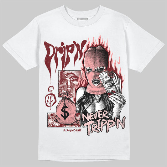 Jordan 3 Retro Valentine's Day Treat Yourself (2025) DopeSkill T-Shirt Drip'n Never Tripp'n Graphic Streetwear - White