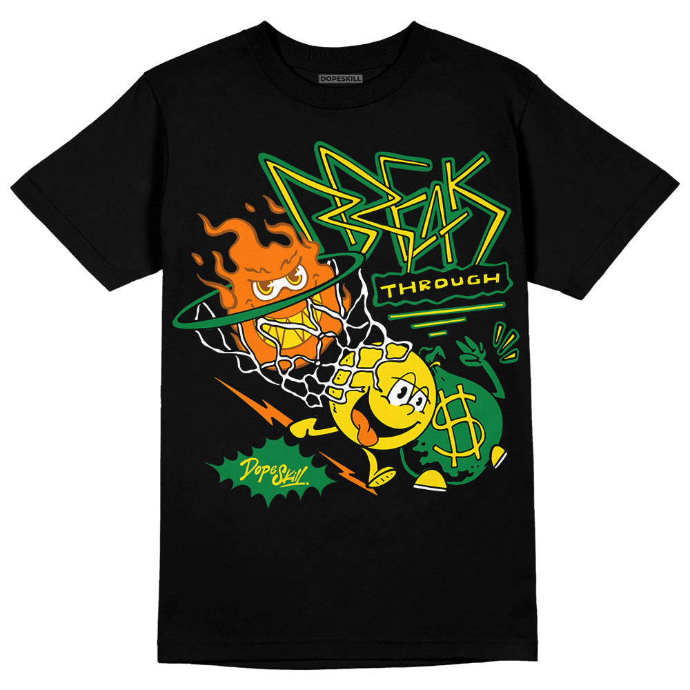 Dunk Low Reverse Brazil DopeSkill T-Shirt Break Through Graphic Streetwear - Black