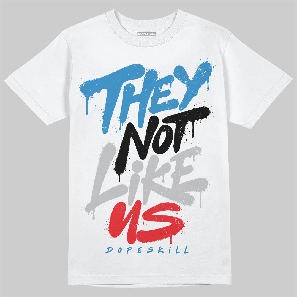 Jordan 3 Retro OG Rare Air DopeSkill T-Shirt They Not Like Us Graphic Streetwear - White 