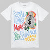 Jordan 1 Retro High OG “Clips” DopeSkill T-Shirt Real Ones Move In Silence Graphic Streetwear - White