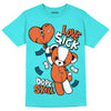 Dunk Low “Miami Dolphins” DopeSkill Tahiti Blue T-shirt Love Sick Graphic Streetwear