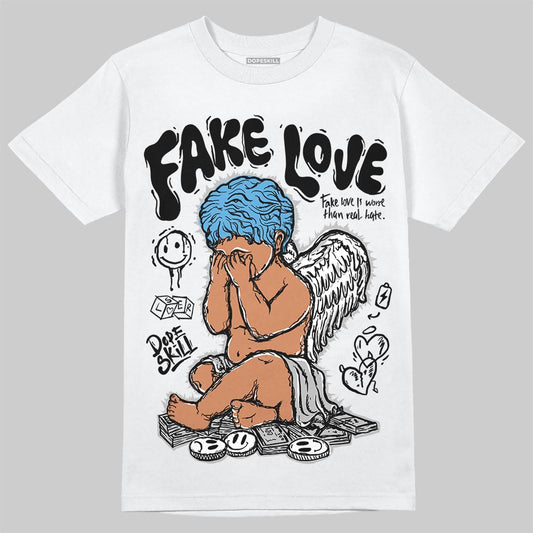 Jordan 10 OG “Steel” DopeSkill T-Shirt False Love Graphic Streetwear - White