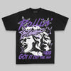 Purple Oversize Print Got It Out The Mud DopeSkill Graphic Premium T-shirt Streetwear - Black
