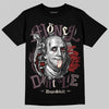 Adidas Samba OG Maroon Gold Metallic DopeSkill T-Shirt Money Don't Lie Graphic Streetwear - Black