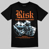 Orange Sneakers DopeSkill T-Shirt Risk Is Better Than Regret Graphic Streetwear - Black