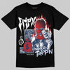 Jordan 4 SB “Summit White/Navy” DopeSkill T-Shirt Drip'n Never Tripp'n Graphic Streetwear - Black