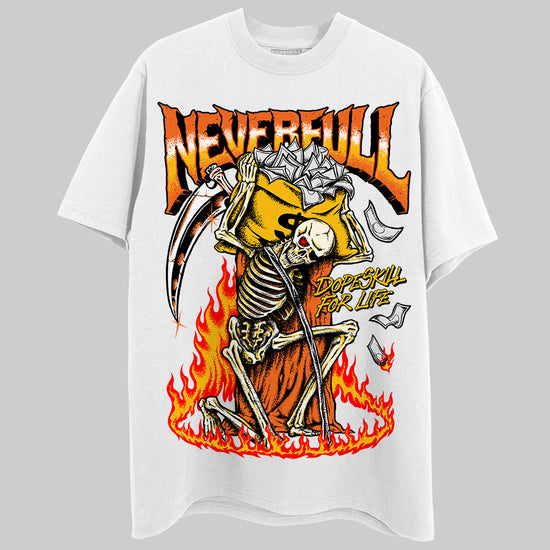 Orange, Black & White Sneakers DopeSkill T-Shirt NeverFull Graphic Streetwear - White