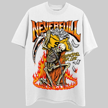 Orange, Black & White Sneakers DopeSkill T-Shirt NeverFull Graphic Streetwear - White