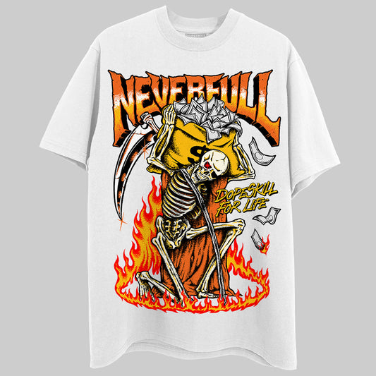 Orange, Black & White Sneakers DopeSkill T-Shirt NeverFull Graphic Streetwear - White