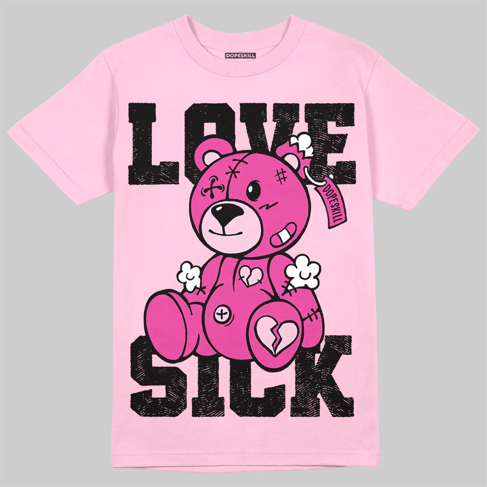 Pink Sneakers DopeSkill T-Shirt Love Sick Graphic Streetwear - Light Pink