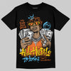 Orange Sneakers DopeSkill T-Shirt All Hustle No Luck Graphic Streetwear - Black