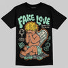 SB Dunk Low Rodeo Tourmaline DopeSkill T-Shirt False Love Graphic Streetwear - Black