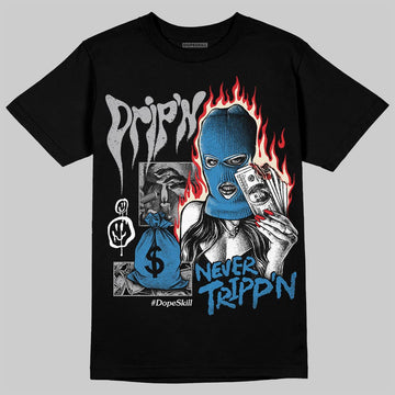 Jordan 3 Retro OG Rare Air DopeSkill T-Shirt Drip'n Never Tripp'n Graphic Streetwear - Black