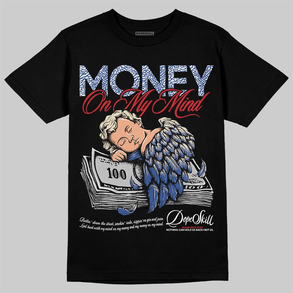 Jordan Spizike Low “Storm Blue” DopeSkill T-Shirt MOMM Graphic Streetwear - black