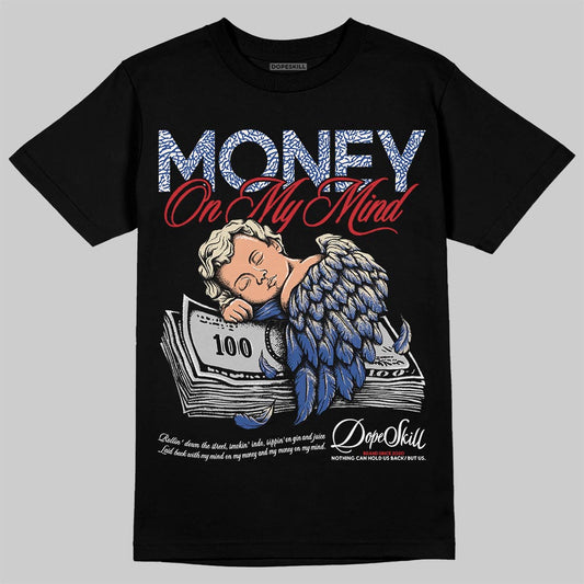 Jordan Spizike Low “Storm Blue” DopeSkill T-Shirt MOMM Graphic Streetwear - black