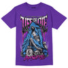 Jordan 13 Court Purple DopeSkill Purple T-Shirt Life or Die Graphic Streetwear