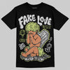 Jordan 4 GS “Light Lemon Twist” DopeSkill T-Shirt False Love Graphic Streetwear  black