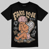 Nike Air Force 1 Low Canvas “Linen” DopeSkill T-Shirt False Love Graphic Streetwear - Black