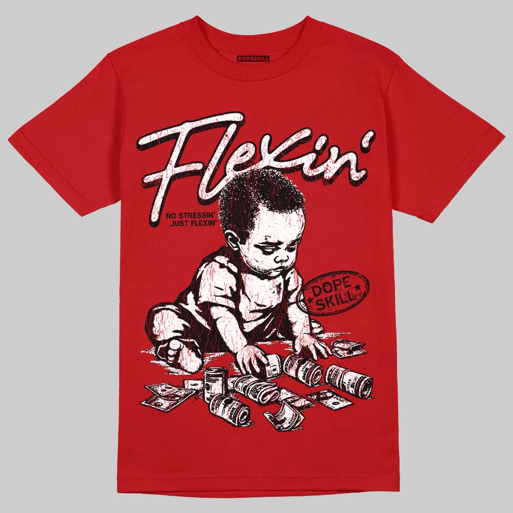 Jordan 13 Retro OG Chicago (2026) DopeSkill T-Shirt Flexin' Graphic Streetwear - red