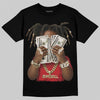 Jordan 4 Retro Red Cement DopeSkill T-Shirt Rich Youth Graphic Streetwear - Black