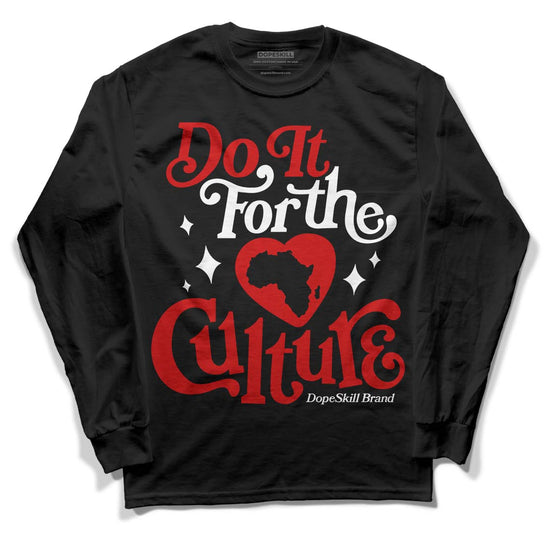 Jordan 1 Retro Low "Black Toe" DopeSkill Long Sleeve T-Shirt Do It For The Culture Graphic Streetwear - Black