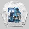 Jordan 12 “Blueberry” DopeSkill Long Sleeve T-Shirt Drip'n Never Tripp'n Graphic Streetwear - White