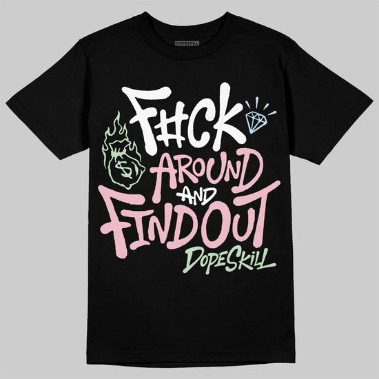 Jordan 4 Retro Valentine's Day (2026) (GS) DopeSkill T-Shirt F#ck Around And Find Out Graphic Streetwear - Black