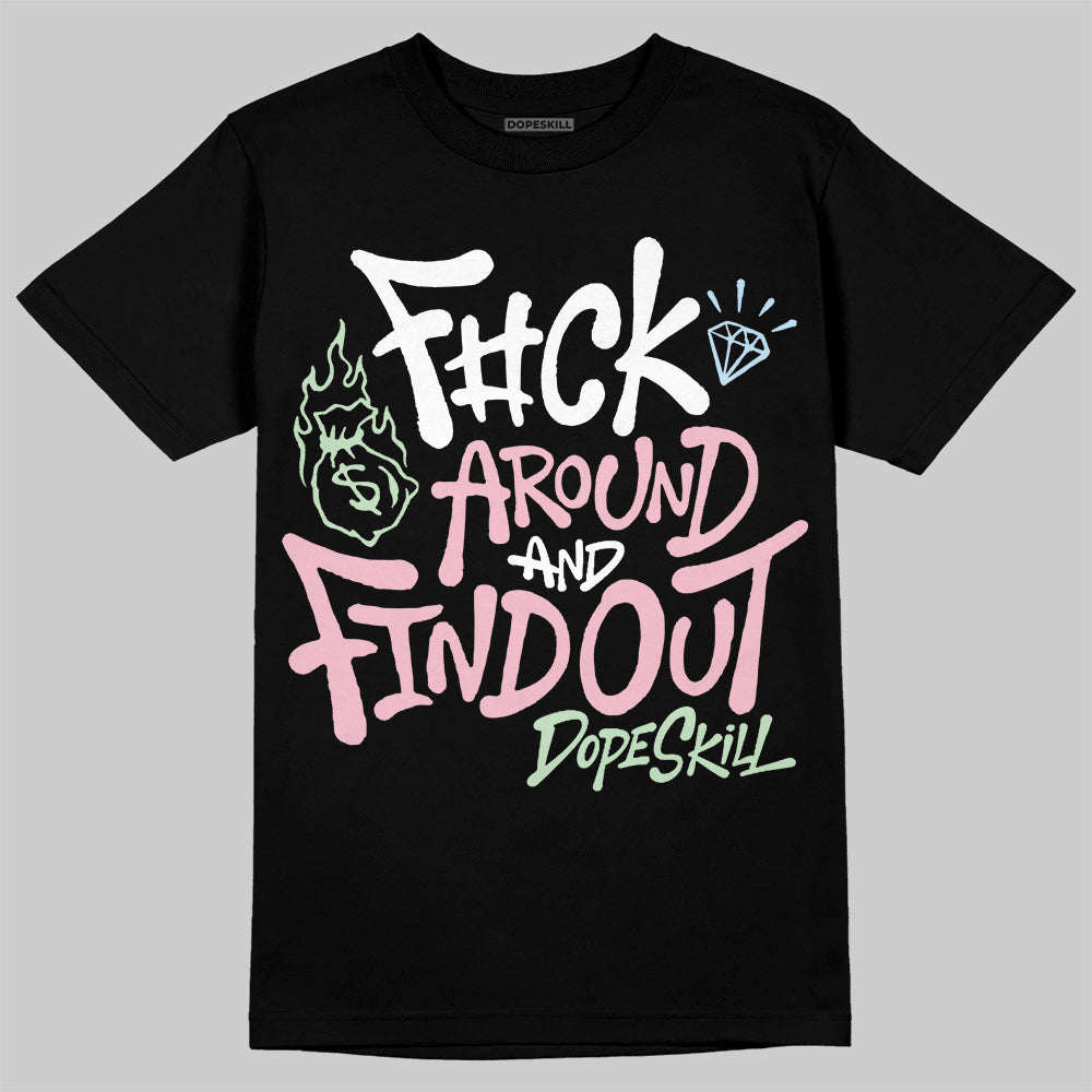Jordan 4 Retro Valentine's Day (2026) (GS) DopeSkill T-Shirt F#ck Around And Find Out Graphic Streetwear - Black