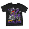Jordan 3 Dark Iris DopeSkill Toddler Kids T-shirt Born To Be Rich Graphic Streetwear - Black