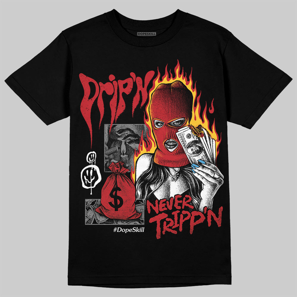 Union LA x Air Jordan 1 High OG “Chicago/Shadow” DopeSkill T-Shirt Drip'n Never Tripp'n Graphic Streetwear - Black