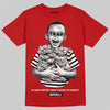 Jordan 4 Toro Bravo DopeSkill T-Shirt Scared Money Don't Make No Money Graphic Streetwear - Red