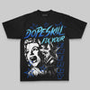 Royal Blue Oversize Print Fix Your Energy DopeSkill Graphic Premium T-shirt Streetwear - Black