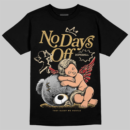 Jordan 4 Retro “Pizza” DopeSkill T-Shirt New No Days Off Graphic Streetwear - Black