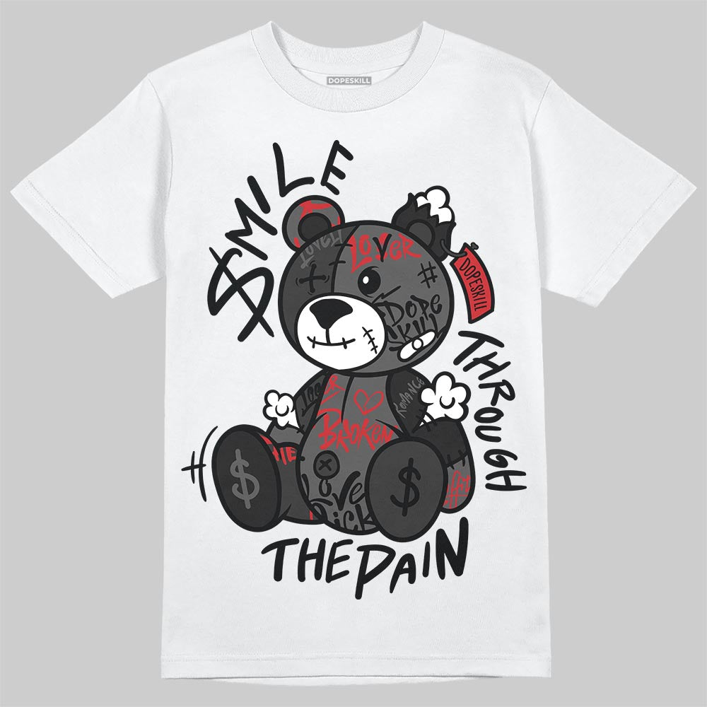 Jordan 6 Bin 23 DopeSkill T-Shirt Smile Through The Pain Graphic Streetwear - White