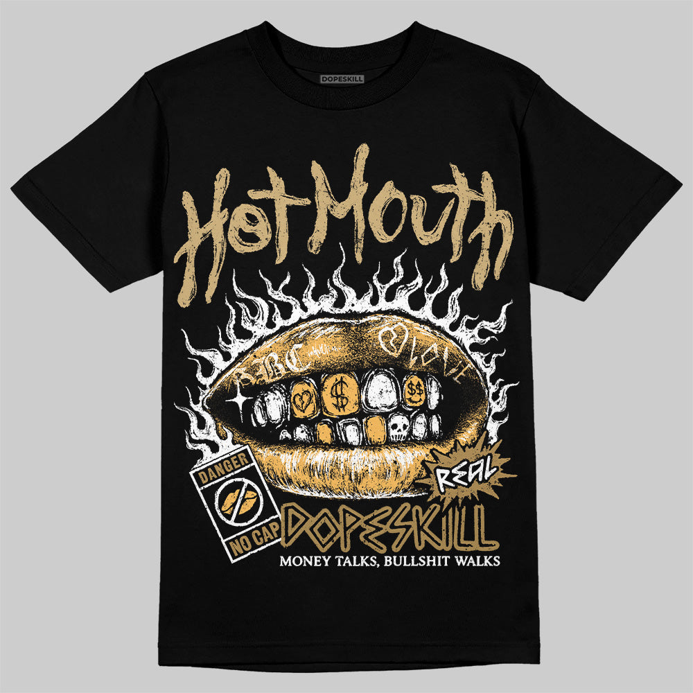 Jordan 6 “Pearl” DopeSkill T-Shirt Hot Mouth Graphic Streetwear - Black