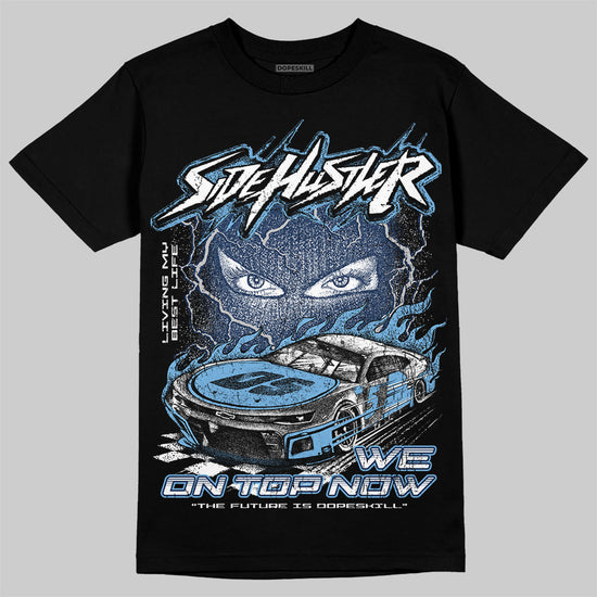 Jordan 4 SB “Summit White/Navy” DopeSkill T-Shirt New Side Hustler Graphic Streetwear - Black
