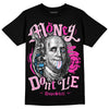 Pink Sneakers DopeSkill T-Shirt Money Don't Lie Graphic Streetwear - Black