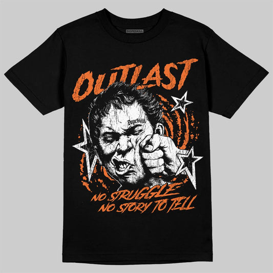 Orange, Black and White Sneakers DopeSkill T-Shirt Outlast Graphic Streetwear - black