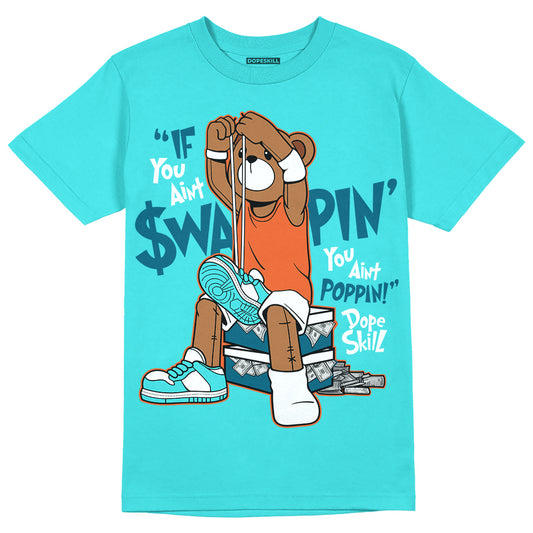 Dunk Low “Miami Dolphins” DopeSkill Tahiti Blue T-shirt If You Aint Graphic Streetwear 