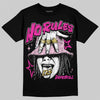 Pink Sneakers DopeSkill T-Shirt No Rules Graphic Streetwear - Black