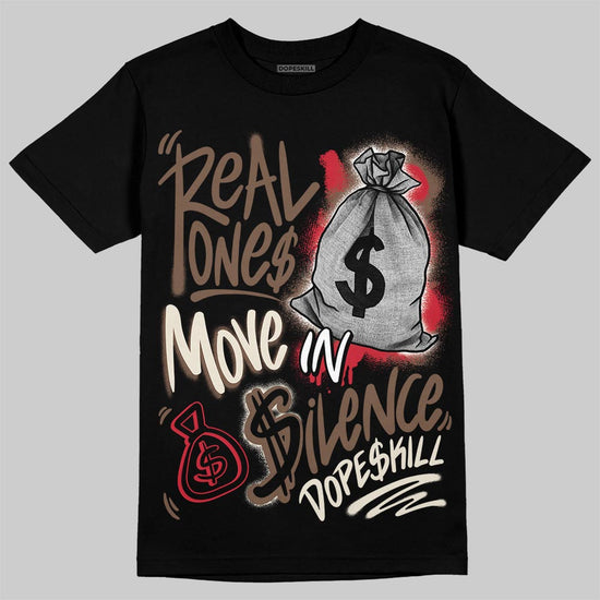 Jordan 3 "World’s Best Dad" DopeSkill T-Shirt Real Ones Move In Silence Graphic Streetwear - black