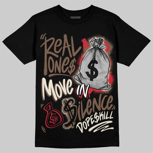 Jordan 3 "World’s Best Dad" DopeSkill T-Shirt Real Ones Move In Silence Graphic Streetwear - black